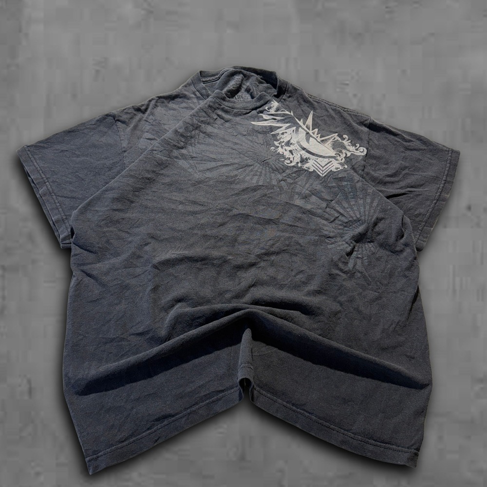 Y2K Oversized Black Basic Edition Grunge‎ Skater 2000s Tee